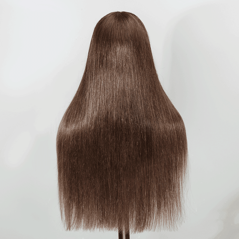 13x4 Dentelle Frontale Couleur Brun Chocolat Lisse Perruque Cheveux Humains - SHINE HAIR