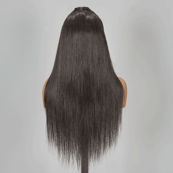 13x4 Dentelle La Mode Perruque Pré Tressée Cheveux Humains Lisse - SHINE HAIR