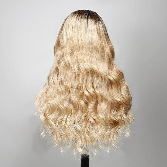 13x4 Dentelle Stylisme Designer Perruque Couleur Ombre blonde Ocean Wave - SHINE HAIR