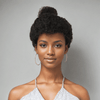 13x4 Glueless Kinky Bords Perruque Sans Colle Kinky Curly Frontale Wig 2 Styles - SHINE HAIR