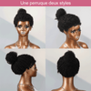 13x4 Glueless Kinky Bords Perruque Sans Colle Kinky Curly Frontale Wig 2 Styles - SHINE HAIR