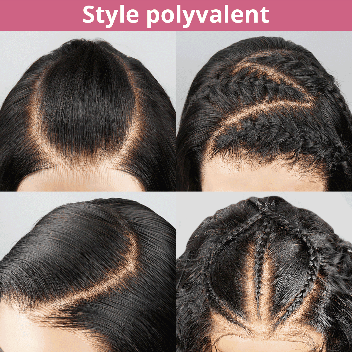 13x4 Glueless Pré-tresse Gain Temps Perruque Sans Colle Dentelle Frontale Lisse - SHINE HAIR