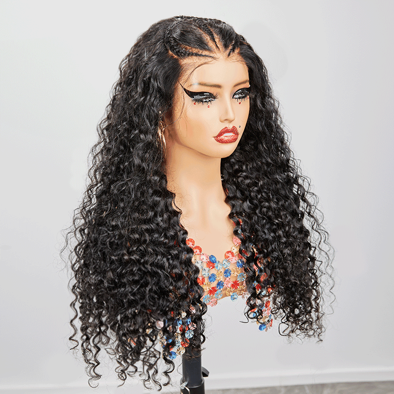 13x4 Glueless Pré-tresse Wear Go Bouclé Perruque Sans Colle Dentelle Frontale - SHINE HAIR