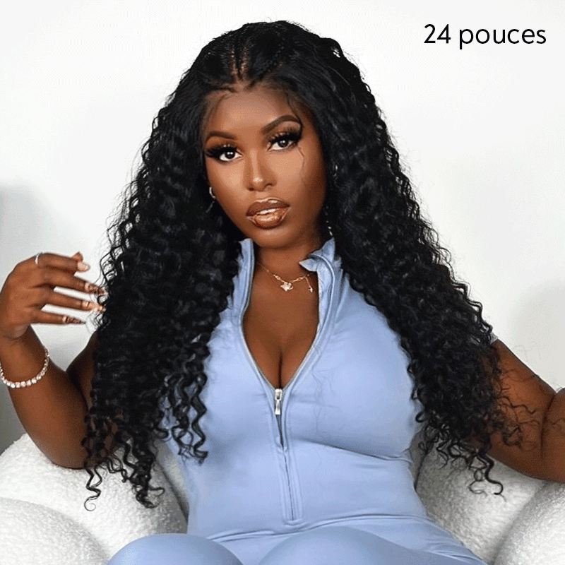 13x4 Glueless Pré-tresse Wear Go Bouclé Perruque Sans Colle Dentelle Frontale - SHINE HAIR