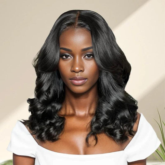 13x4 Grande Surface Glueless Bob Perruque Sans Colle Wear Go Cheveux Humains Loose Wave - SHINE HAIR