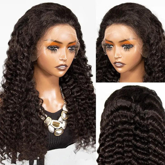 13x4 HD Lace frontale Perruque Cheveux Humains Brésilien Deep Wave - SHINE HAIR