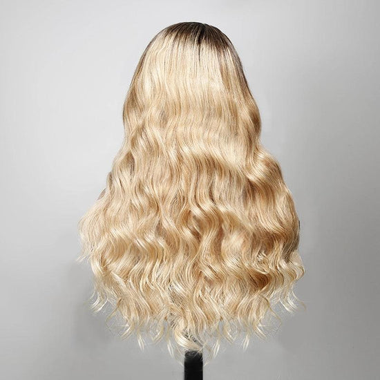 13x4 Stylisme Designer Perruque Couleur Ombre blonde Ocean Wave Cheveux Humains - SHINE HAIR