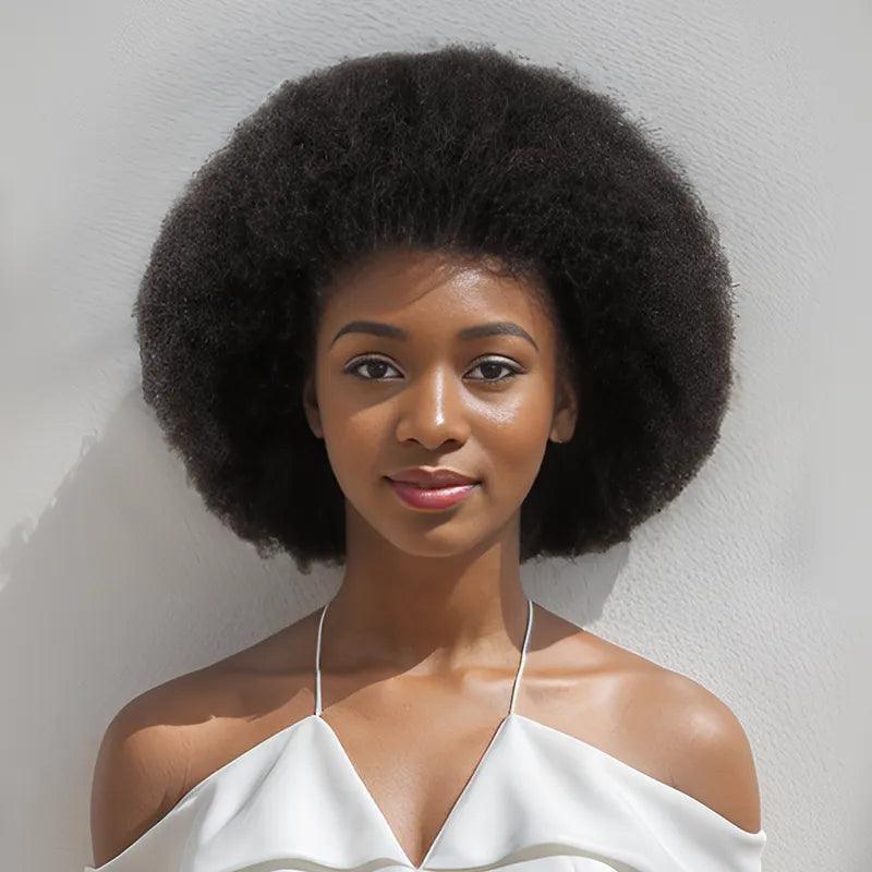 13x4 Super Afro Kinky Curly Bob Bouclé Perruque Dentelle Frontal Wig - SHINE HAIR