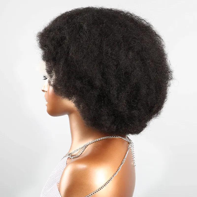 13x4 Super Afro Kinky Curly Bob Bouclé Perruque Dentelle Frontal Wig - SHINE HAIR