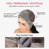 Perruque Afro Curly 13x4 Prête à Poser Avec Baby Hair Naturels 100% Human Hair Perruque Courte