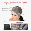 2 𝑭𝑶𝑹 €68🔥 Perruque Coupe Pixie 13x4 Dentelle Lisse + Perruque Pixie Cut Bouclés Avec Frange