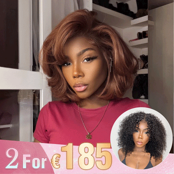 2 𝑭𝑶𝑹 €185.88🔥10"Glueless Marron+10"Glueless Noir/10"Glueless Marron Highlight/10"Glueless Highlight/12"Glueless Noir/10"Glueless Blonde Highlight
