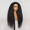 4 In 1 Half Wig Deep Curly/Yaki straight Demi-Perruqu À Cordon Serrage Flexi-Fit 250% Densité