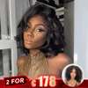 2 𝑭𝑶𝑹 €178.88🔥10"Glueless Ondulé+10"Glueless Ondulé/10"Glueless Lisse/12"Glueless Kinky Curly/10"Glueless Ondulé/10"Glueless Lisse