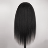4 In 1 Half Wig Deep Curly/Yaki straight Demi-Perruqu À Cordon Serrage Flexi-Fit 250% Densité