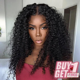 5X5 Glue-Free Glueless Wig Wear Go Curly Human Hair