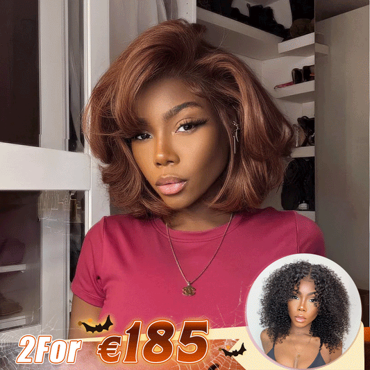 2 𝑭𝑶𝑹 €185.88🔥10"Glueless Marron+10"Glueless Noir/10"Glueless Marron Highlight/10"Glueless Highlight/12"Glueless Noir/10"Glueless Blonde Highlight