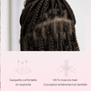 36 Pouces Perruque Tressée Bohème En Dentelle Complète Avec Cheveux De Bébé Synthétiques De Qualité Supérieure 300% Densité