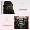 Perruque Tressée Bohème En Dentelle Intégrale Avec Cheveux Bébé Synthétique 300% Densité