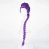 🎃Halloween Perruque Longue Tressée Violette Pour Cosplay Déguisement Cheveux Synthétiques