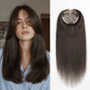 Complément Capillaire Volumateur de Cheveux Lace 5x5 6x6 avec 5 Clips Châtain Foncé Premium Hair Topper