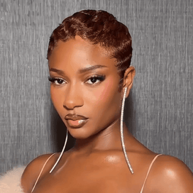 Moderne Dentelle Entièrement Transparente Perruque Marron Super Courte