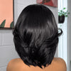Chic 4x4 Glueless Perruque Bob San Colle Bob Dégradé à Pointes Retournées