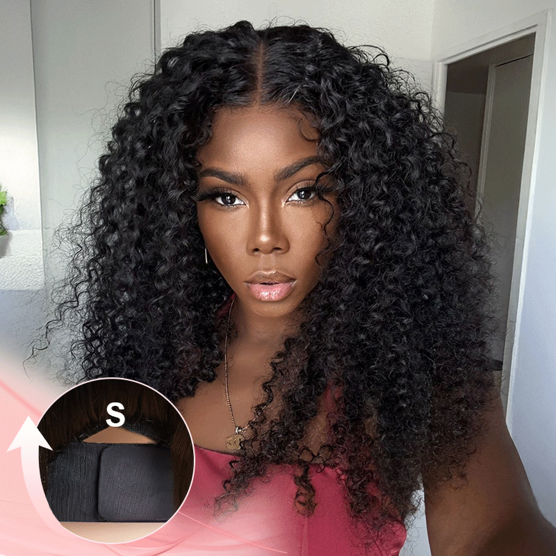 5X5 Glue-Free Glueless Wig Wear Go Curly Human Hair
