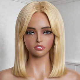Wig Bob Blond 613 Haute Coiffure Look Polyvalent Création Unique sur Mesure