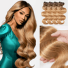 Extensions Couleur T4-27 Tissage Cheveux Bruts Body Wave