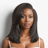 Pour Débutants Glueless Couche Yaki Lisse Wear Go Bob 7x4 Perruque Sans Colle