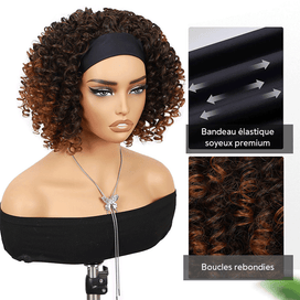 Brazilian Straight 200% Density Human Hair Wig Headband