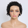 Chic Perruque Afro Kinky Curly Noir 13x4 Sans Colle Cheveux Courts Bouclés Portez Et Partez