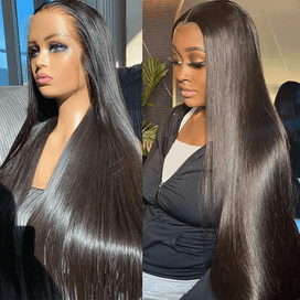 Crazy Deals🔥Glueless Cheveux Humains 4x4 13x4 Sans Colle Perruque Lisse Perruque