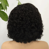 Dentelle Invisible Volume Naturel 4x4 Dentelle Partie Latérale Bob Perruque Bouclé 250% Densité