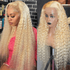 🔥𝟔𝟐% 𝐎𝐅𝐅 Perruque 13x6 Frontale Dentelle Couleur #613 Blonde Curly Wave Bouclé