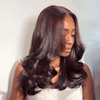 Texture Parfaite Glueless 9x6 Couche Bordeaux Foncé Perruque Sans Colle Body Wave (Expédition en 24 heures)
