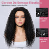 🔥4 In 1 Half Wig Water Wave Demi-Perruque À Cordon Serrage Flexi-Fit