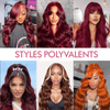 Extensions Cheveux Vierges 99J Tissage Brésilien Cheveux Body Wave
