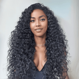 13x4 Glueless Partie Latérale Les Nœuds Invisibles Perruque Sans Colle Bouclé