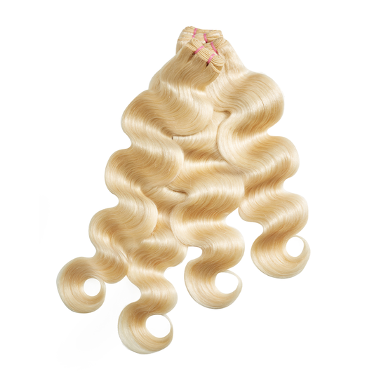 Extensions Couleur 613 Blonde Tissage Cheveux Brésilien Body Wave
