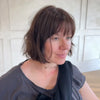 𝙋𝙧𝙚́𝙘𝙤𝙢𝙢𝙖𝙣𝙙𝙚 Perruque 3x1 Bob Lisse avec Frange 100% Cheveux Humains Brun Naturel Style Élégant
