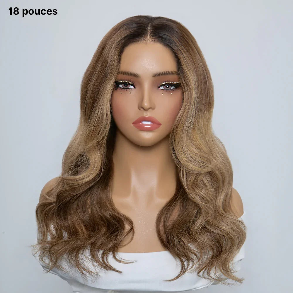 7x5 5X5 Glueless Chocolate Brown Bob Wig Glueless Wear Go Straight