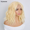 Teignable Wig Bob Blond 613 Haute Coiffure Look Polyvalent Création Unique sur Mesure