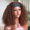 Pose Facile & Rapide Perruque Bandeau Marron Châtain Boucles Volumineuses Sans Colle