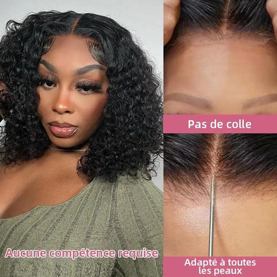 2 perruques sans colle Bob 100% cheveux humains - SHINE HAIR