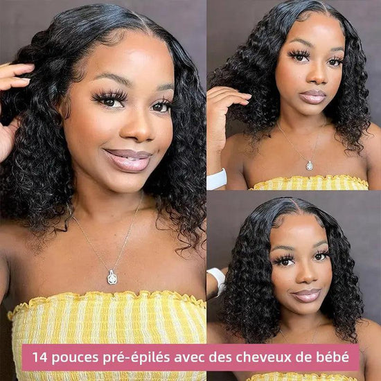 2 perruques sans colle Bob 100% cheveux humains - SHINE HAIR