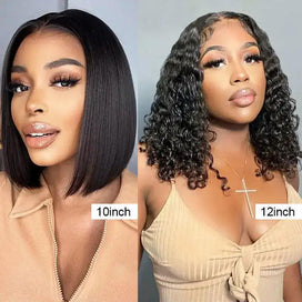 2 perruques sans colle Bob wig cheveux humain - SHINE HAIR