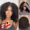𝑩𝒖𝒚 1 𝑮𝒆𝒕 1 𝑭𝒓𝒆𝒆💥 Populaire 9x6 13x4 Glueless Nœuds Pré-blanchis Kinky Curly Perruque Sans Colle 250%Densité