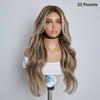 Brillante Glueless Couleur Mèches Blond Cendré 5x5 Perruque Sans Colle Body Wave 250% Densité